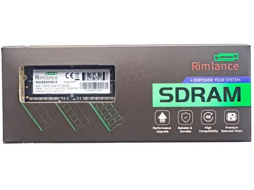 Rimlance 4GB (1X4GB) 1.5V DDR3 1066MHZ PC3-8500 SODIMM 2RX8