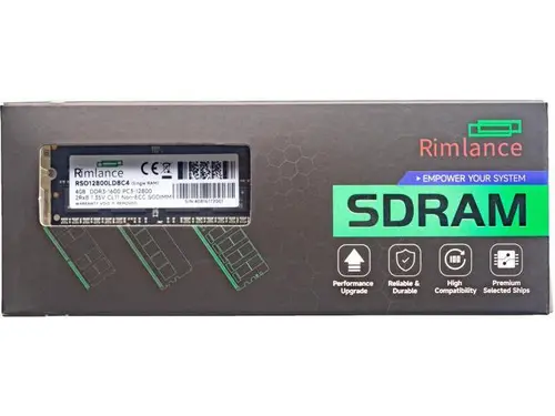 Rimlance 4GB (1X4GB) 1.35V DDR3 1600MHZ PC3-12800 SODIMM 2RX8