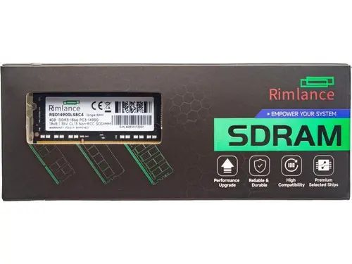 Rimlance 4GB (1X4GB) 1.35V DDR3 1866MHZ PC3-14900 SODIMM 1RX8