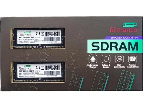 Rimlance 8GB (2X4GB) 1.5V DDR3 1600MHZ PC3-12800 SODIMM 2RX8