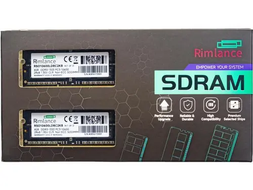 Rimlance 8GB (2X4GB) 1.35V DDR3 1333MHZ PC3-10600 SODIMM 2RX8