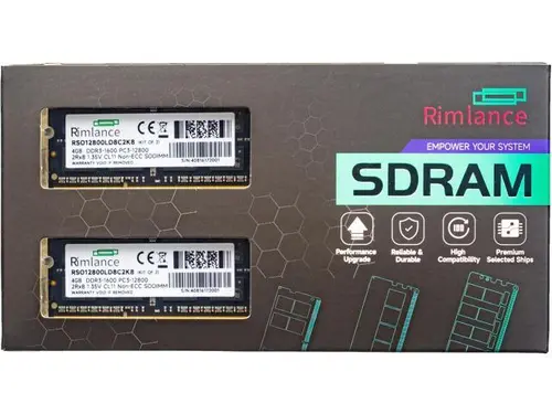 Rimlance 8GB (2X4GB) 1.35V DDR3 1600MHZ PC3-12800 SODIMM 2RX8