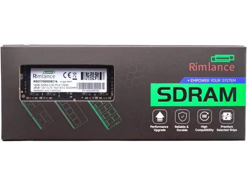 Rimlance 16GB (1X16GB) 1.2V DDR4 2133MHZ PC4-17000 SODIMM 2RX8