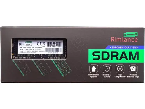 Rimlance 16GB (1X16GB) 1.2V DDR4 2666MHZ PC4-21300 SODIMM 2RX8