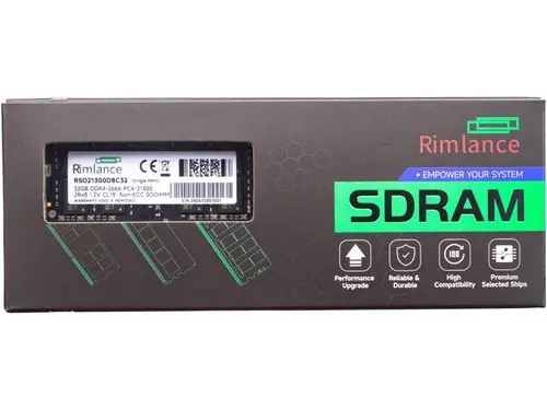 Rimlance 32GB (1X32GB) 1.2V DDR4 2666MHZ PC4-21300 SODIMM 2RX8