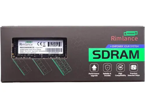 Rimlance 32GB (1X32GB) 1.2V DDR4 2933MHZ PC4-23400 SODIMM 2RX8