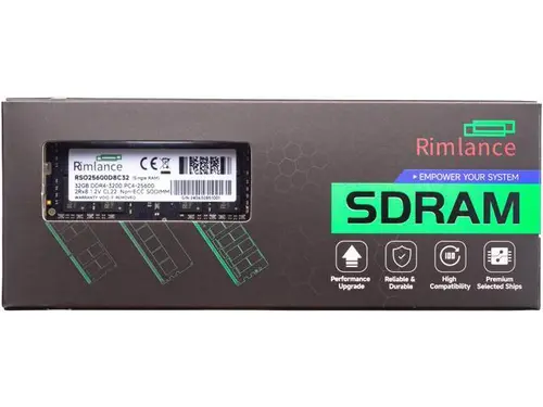 Rimlance 32GB (1X32GB) 1.2V DDR4 3200MHZ PC4-25600 SODIMM 2RX8