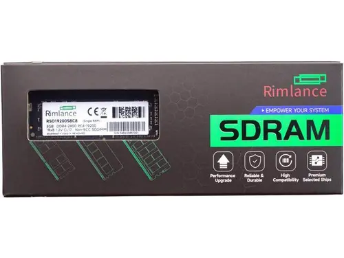 Rimlance 8GB (1X8GB) 1.2V DDR4 2400MHZ PC4-19200 SODIMM 1RX8
