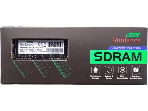 Rimlance 8GB (1X8GB) 1.2V DDR4 3200MHZ PC4-25600 SODIMM 2RX8