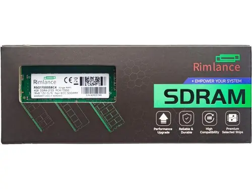 Rimlance 4GB (1X4GB) 1.2V DDR4 2133MHZ PC4-17000 SODIMM 1RX8