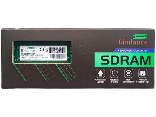 Rimlance 4GB (1X4GB) 1.2V DDR4 2666MHZ PC4-21300 SODIMM 1RX8