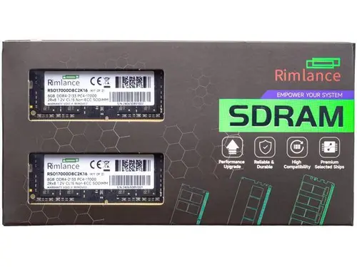 Rimlance 16GB (2X8GB) 1.2V DDR4 2133MHZ PC4-17000 SODIMM 2RX8