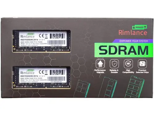 Rimlance 16GB (2X8GB) 1.2V DDR4 2400MHZ PC4-19200 SODIMM 2RX8