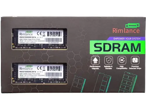 Rimlance 16GB (2X8GB) 1.2V DDR4 2666MHZ PC4-21300 SODIMM 2RX8