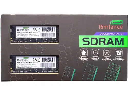 Rimlance 32GB (2X16GB) 1.2V DDR4 2400MHZ PC4-19200 SODIMM 2RX8