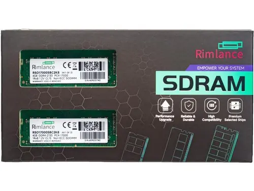 Rimlance 8GB (2X4GB) 1.2V DDR4 2133MHZ PC4-17000 SODIMM 1RX8