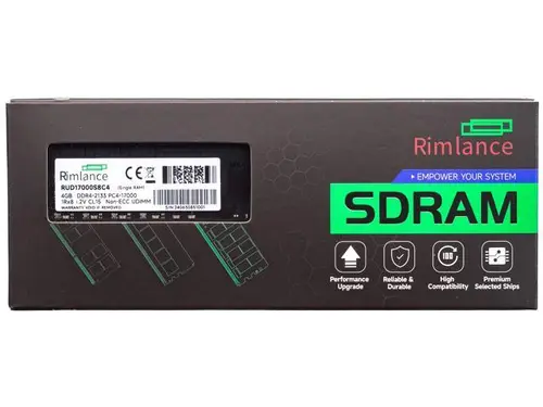 Rimlance 4GB (1X4GB) 1.2V DDR4 2133MHz PC4-17000 UDIMM 1RX8