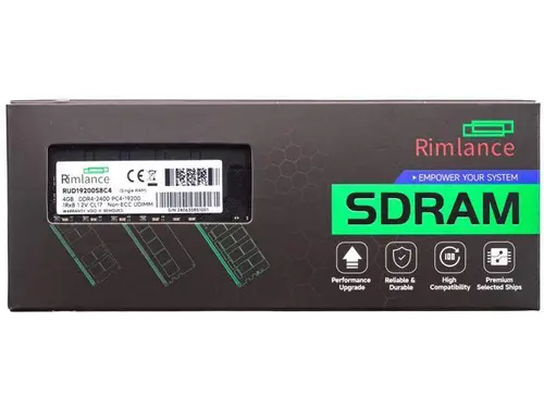 Rimlance 4GB (1X4GB) 1.2V DDR4 2400MHZ PC4-19200 UDIMM 1RX8