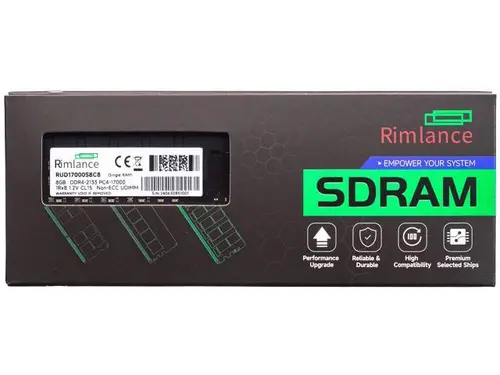 Rimlance 8GB (1X8GB) 1.2V DDR4 2133MHz PC4-17000 UDIMM 1RX8