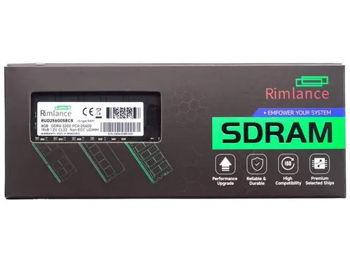 Rimlance 8GB (1X8GB) 1.2V DDR4 3200MHZ PC4-25600 UDIMM 1RX8