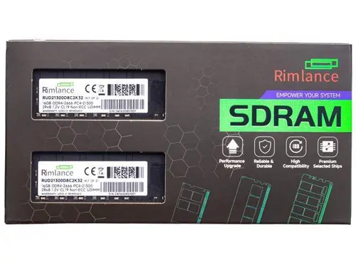 Rimlance 32GB (2X16GB) 1.2V DDR4 2666MHZ PC4-21300 UDIMM 2RX8
