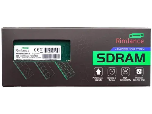Rimlance 8GB (1X8GB) 1.2V DDR4 2666MHZ PC4-21300 UDIMM 1RX16