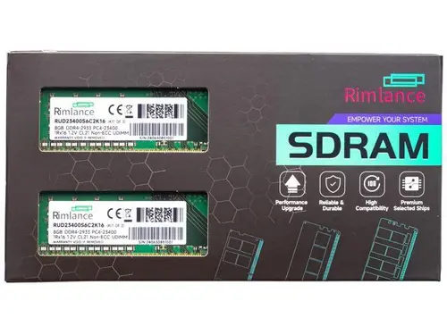 Rimlance 16GB (2X8GB) 1.2V DDR4 2933MHZ PC4-23400 UDIMM 1RX16