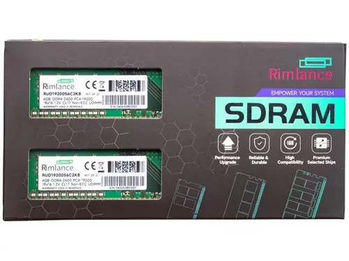 Rimlance 8GB (2X4GB) 1.2V DDR4 2400MHZ PC4-19200 UDIMM 1RX16