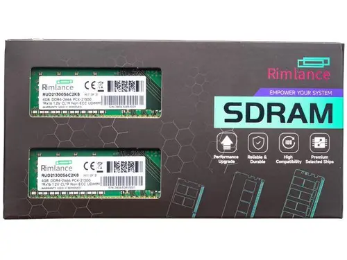 Rimlance 8GB (2X4GB) 1.2V DDR4 2666MHZ PC4-21300 UDIMM 1RX16