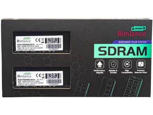 Rimlance 16GB (2X8GB) 1.2V DDR4 2133MHz PC4-17000 UDIMM 1RX8