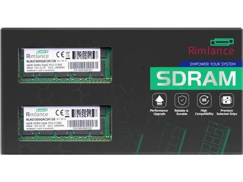 Rimlance 128GB (2X64GB) 1.2V DDR4 2666MHZ PC4-21300 LRDIMM 4RX4