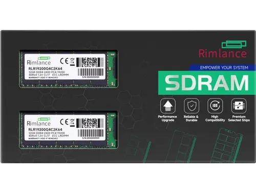 RIMLANCE RAM 64GB (2X32GB) DDR4 2400MHZ PC4-19200 1.2V 4RX4 288-PIN LRDIMM Load Reduced Server Memory KIT