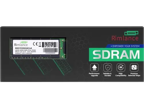 RIMLANCE 64GB (1X64GB) DDR4 2400MHz PC4-19200 4RX4 1.2V 288-PIN ECC Registered RDIMM Server Memory