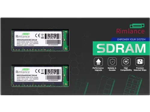 RIMLANCE 64GB (2x32GB) DDR4 3200MHz PC4-25600 2RX4 1.2V 288-PIN ECC Registered RDIMM Server Memory KIT