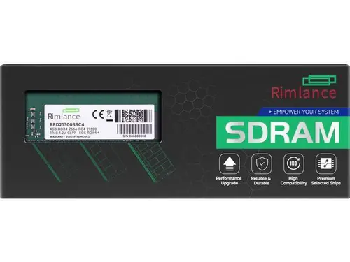 RIMLANCE 4GB (1X4GB) DDR4 2666MHZ PC4-21300 1RX8 1.2V 288-PIN ECC Registered RDIMM Server Memory