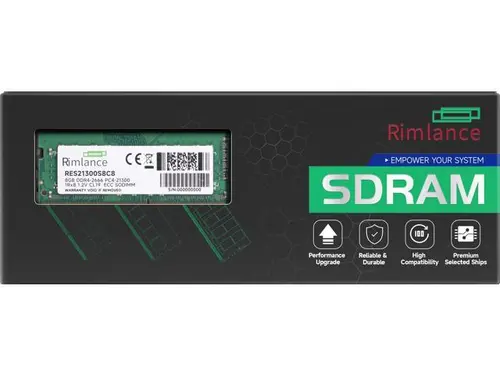 RIMLANCE RAM 8GB (1X8GB) 1.2V DDR4 2666MHZ PC4-21300 ECC SODIMM 1RX8