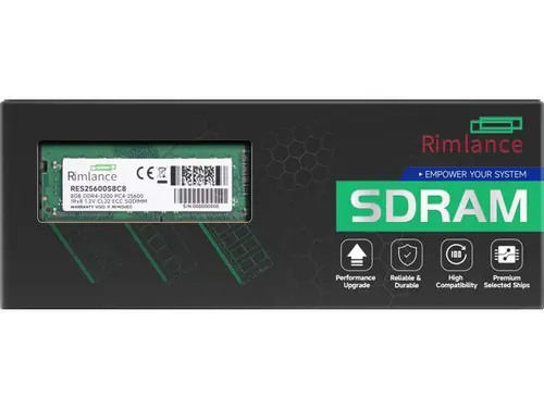 RIMLANCE RAM 8GB (1X8GB) 1.2V DDR4 3200MHZ PC4-25600 ECC SODIMM 1RX8