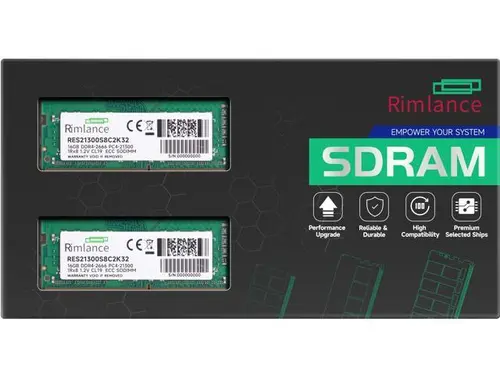 RIMLANCE RAM 32GB (2X16GB) 1.2V DDR4 2666MHz PC4-21300 ECC SODIMM 1RX8