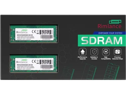RIMLANCE RAM 32GB (2X16GB) 1.2V DDR4 2933MHz PC4-23400 ECC SODIMM 1RX8