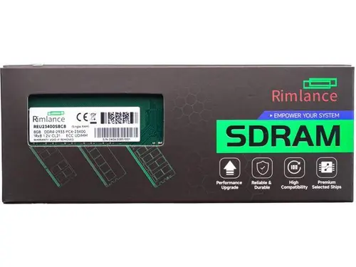 Rimlance 8GB (1X8GB) 1.2V DDR4 2933MHz PC4-23400 ECC UDIMM 1RX8