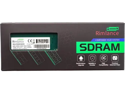 Rimlance 8GB (1X8GB) 1.2V DDR4 2400MHz PC4-19200 ECC UDIMM 1RX8
