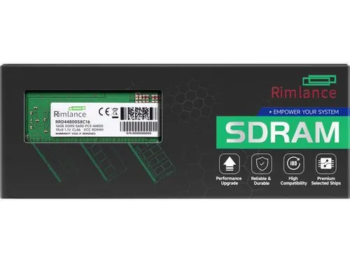 RIMLANCE 16GB(1x16GB) DDR5 5600MHz PC5-44800 1Rx8 1.1V 288-PIN ECC Registered RDIMM Server Memory