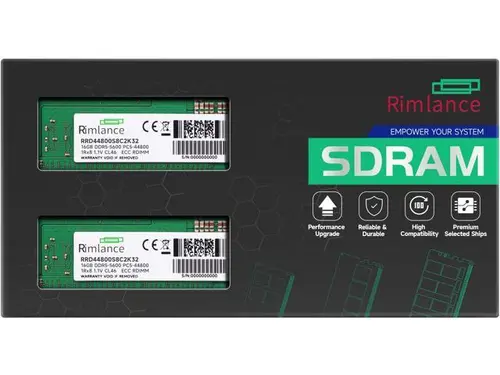 RIMLANCE 32GB(2x16GB) DDR5 5600MHz PC5-44800 1Rx8 1.1V 288-PIN ECC Registered RDIMM Server Memory KIT