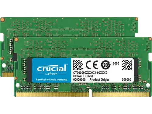 Crucial 32GB Kit (16GB x 2) DDR4 2666 MT/s (PC4-21300) SODIMM 260-Pin Memory - CT2K16G4SFRA266