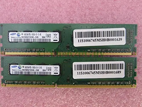 samsung m378b5273ch0-ch9 8gb 2 x 4gb pc3-10600u ddr3 1333 desktop memory kit
