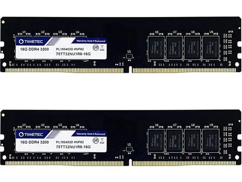 Timetec 32GB KIT(2x16GB) DDR4 3200MHz for Dell XPS 8940 Tower/Lenovo IdeaCentre 3 / Dell Inspiron - 12th Gen Intel Core i5-12400 / HP Pavilion...