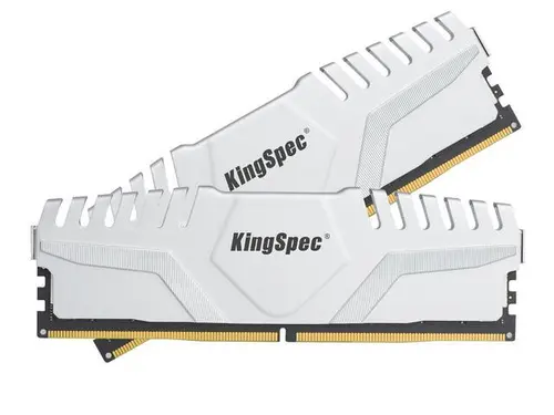 KingSpec DDR5 Computer Memory 32GB(2×16GB) 6000MHz RAM Desktop Memory PC Memories Module Gaming Memory Computer Silver / White