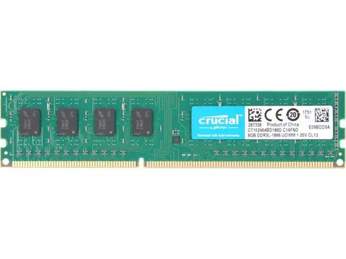 Crucial 8GB DDR3L 1866 (PC3L 14900) Desktop Memory Model CT102464BD186D