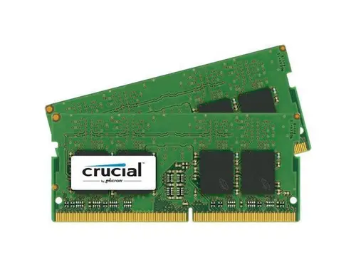 Crucial - DDR4 - 8 GB: 2 x 4 GB - SO-DIMM 260-pin - 2400 MHz / PC4-19200 - CL17 - 1.2 V - unbuffered - non-ECC