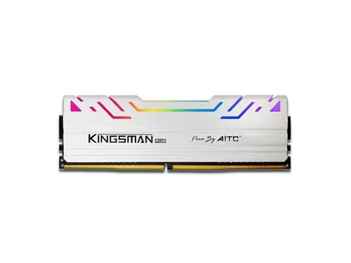 KINGSMAN RGB 8GB 288-Pin PC RAM DDR4 3200 (PC4 25600) Desktop Memory Model-White